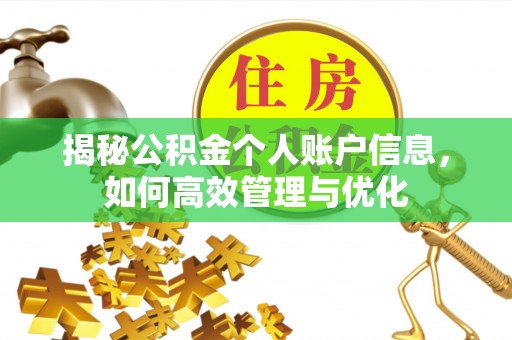 兴庆揭秘公积金个人账户信息，如何高效管理与优化