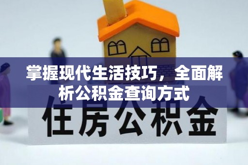 兴庆掌握现代生活技巧，全面解析公积金查询方式