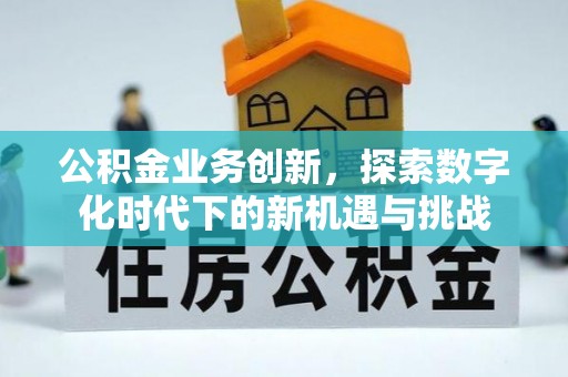 兴庆公积金业务创新，探索数字化时代下的新机遇与挑战