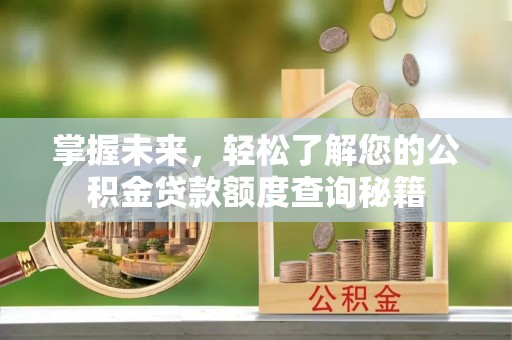 兴庆掌握未来，轻松了解您的公积金贷款额度查询秘籍