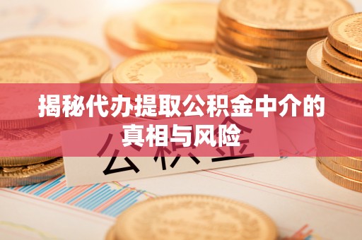 兴庆揭秘代办提取公积金中介的真相与风险