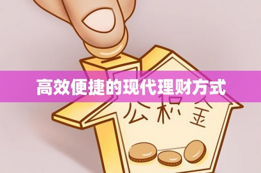 兴庆高效便捷的现代理财方式
