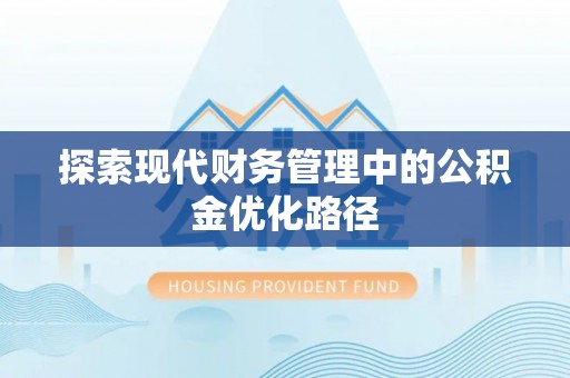 兴庆探索现代财务管理中的公积金优化路径