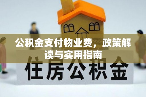 兴庆公积金支付物业费，政策解读与实用指南
